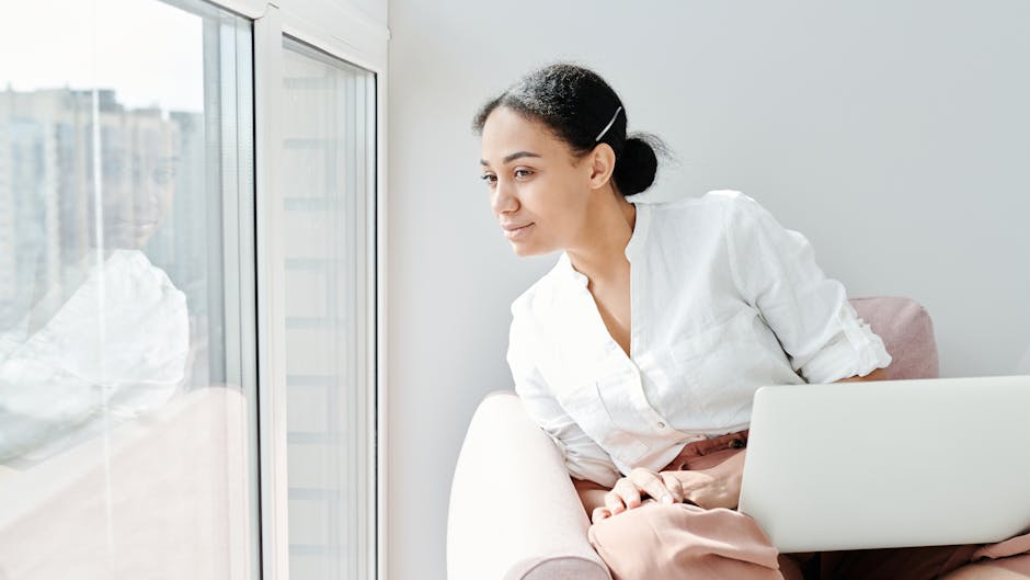 A calm and organized modern workspace with natural light.